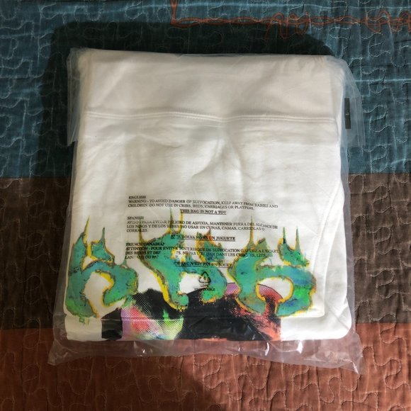 Vlone x Juice WRLD Acid Hoodie White - Picture 3 of 3